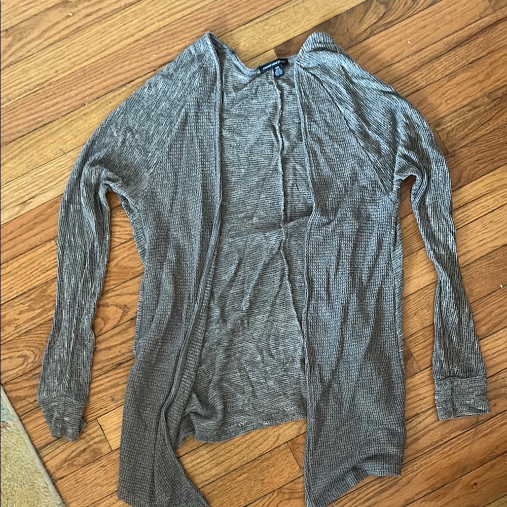 American Eagle Outfitters Gray Cardigan Sweater Casual